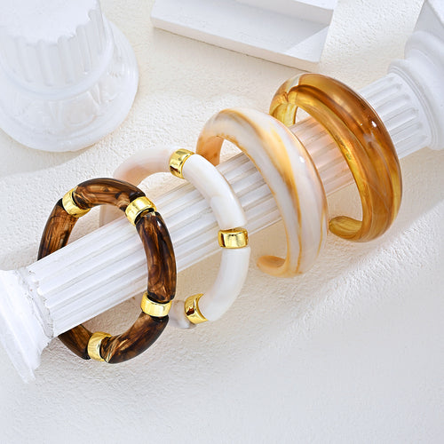 Jean 4pcs Resin Bracelet Set
