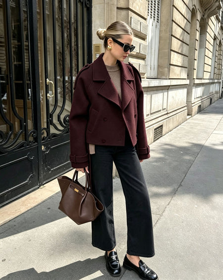 Reeve Double Breasted Coat With Belt