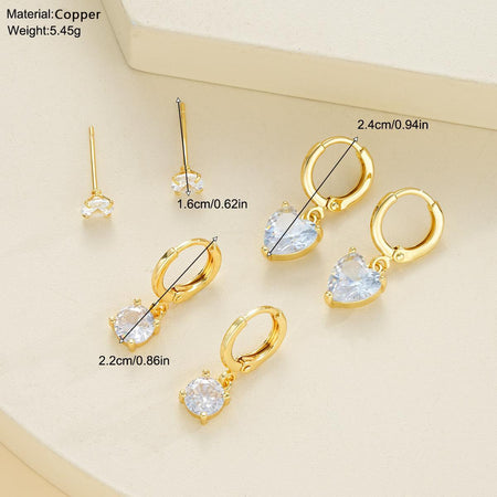 Dot 3Pcs Earring Set
