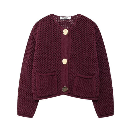 Elian Woolen Buttoned Cardigan