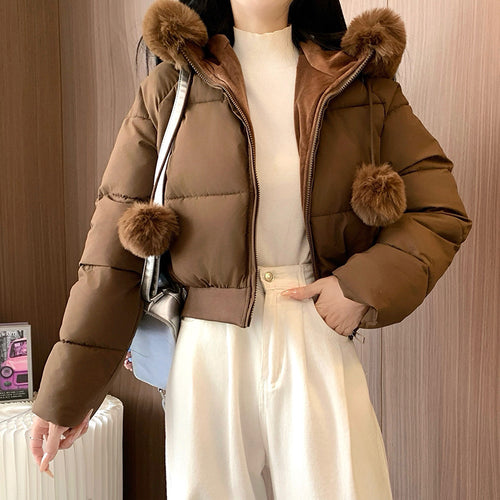 Alice Fleece Puffer Cape Jacket