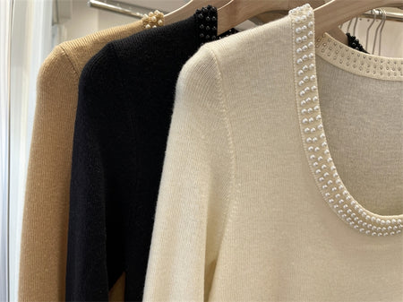 Caroline Pearl Soft Knit Pullover