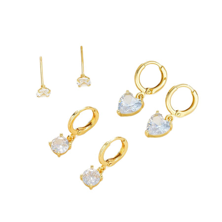 Dot 3Pcs Earring Set