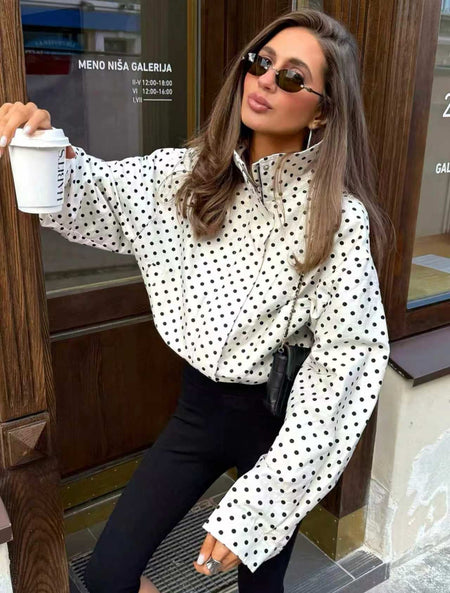 Fenn Polka High Neck Jacket