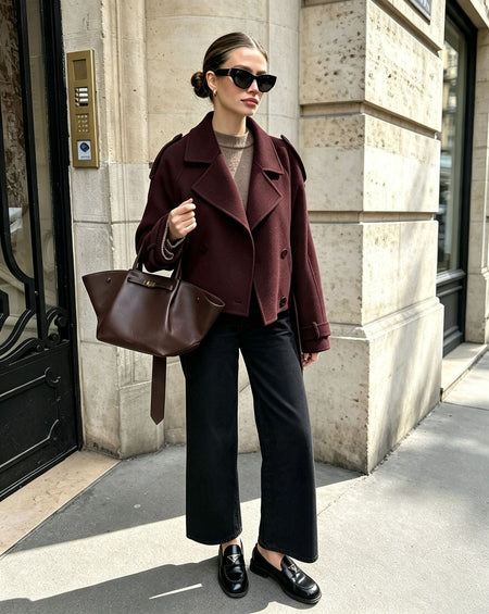 Reeve Double Breasted Coat With Belt