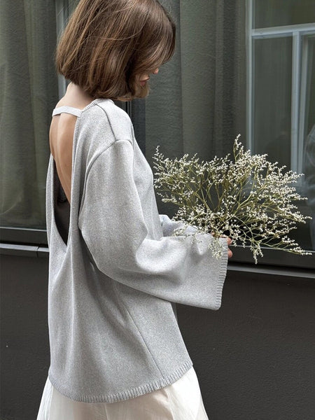 Louise Deep Back Winter Pullover