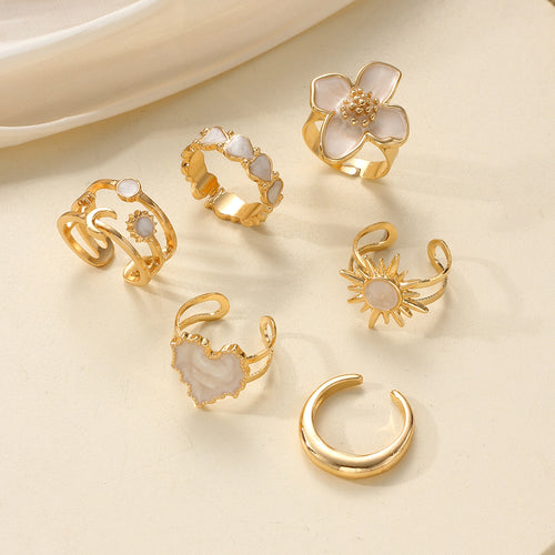 Emme 6Pcs Resin Ring Set