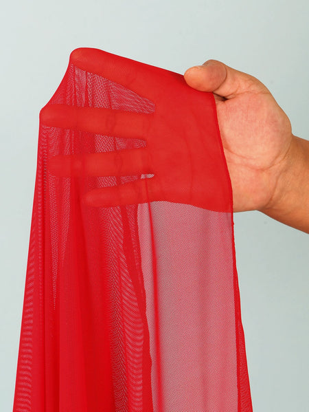 Coral Swimsuit With Skirt