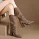 Bella Block Suede Boots