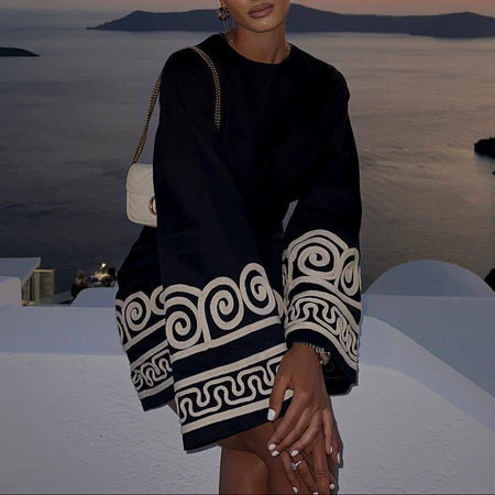 Azra Mini Printed Dress