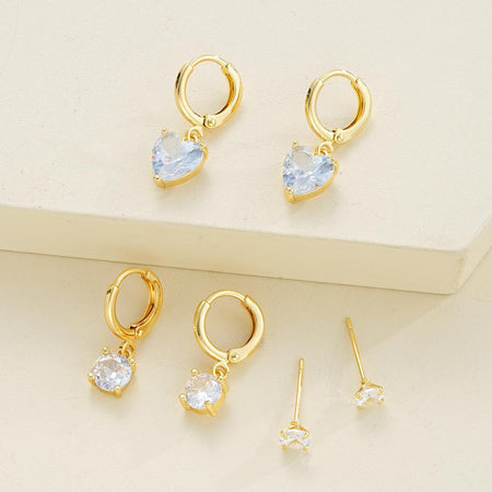 Dot 3Pcs Earring Set