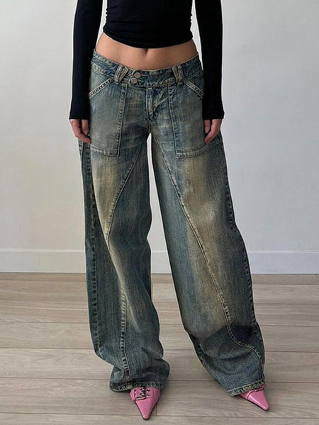 Skadi Mid Rise Loose Jeans