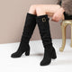 Taylor High Block Suede Boots