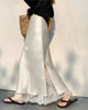 Dagny Satin Lace Midi Skirt