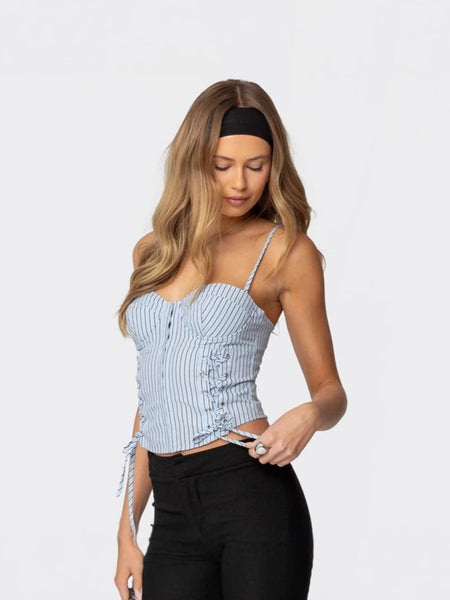 Avni Stripe Corset Top