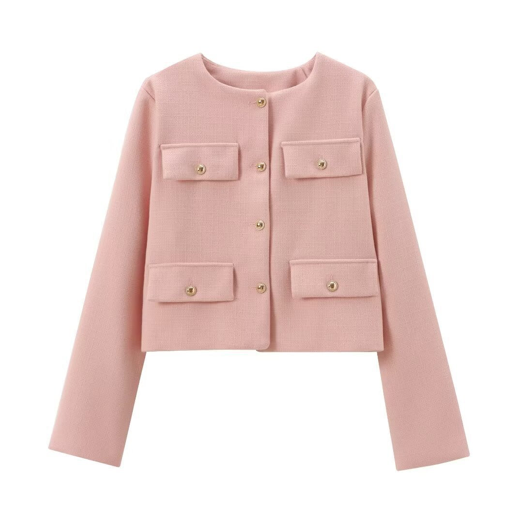 【mimi】CLANE OVER TWEED CORT Buy Carol Statement Woolen Tweed Coat Online on a la mode