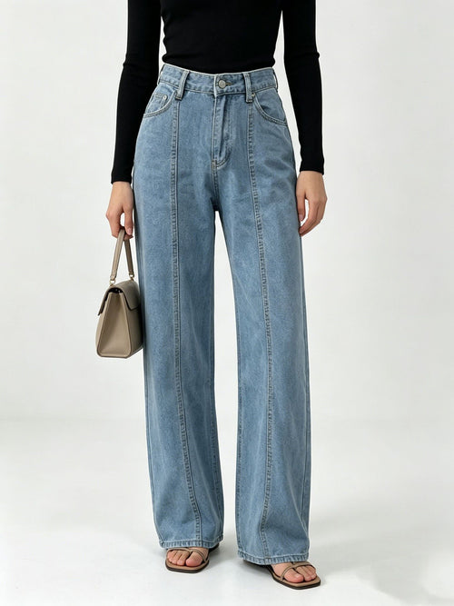 Signe High Rise Straight Jeans