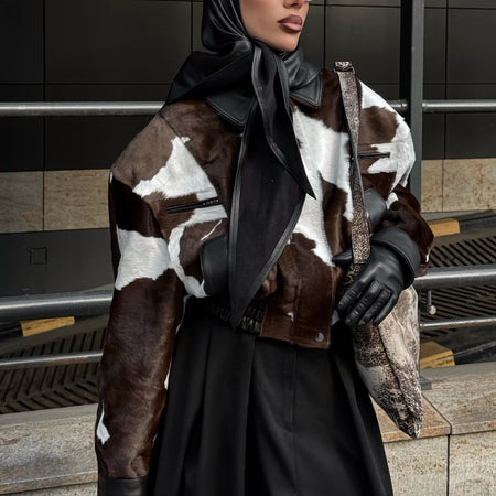 Tate Cow Print Jacket