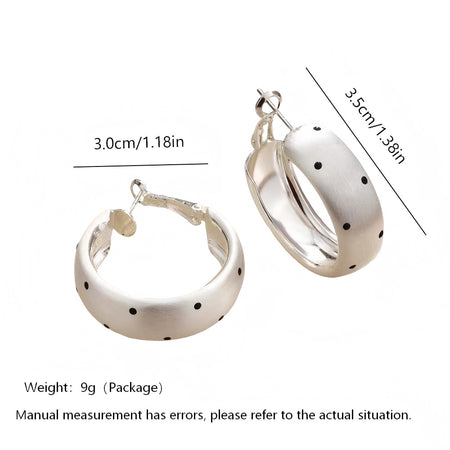 Lucy Polka Hoop Earrings