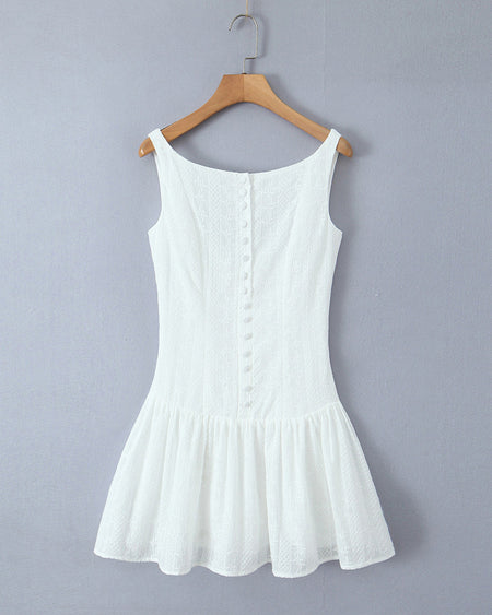 Veda Embroidered Mini Dress
