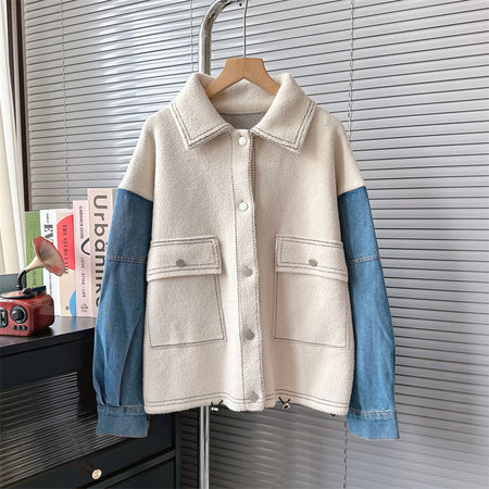 Valeria Woolen Denim Jacket