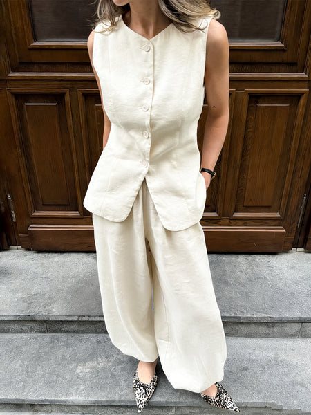 Yvette Vest Coord Pant Set