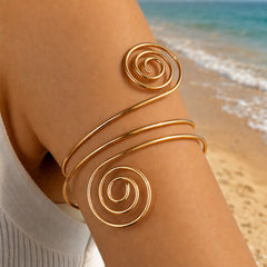 Jem Open Spiral Arm Cuff