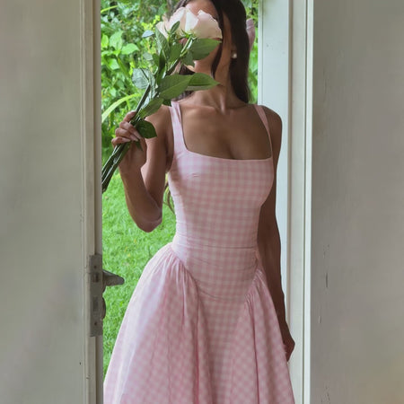 Pricillia Drop Waist Midi Dress