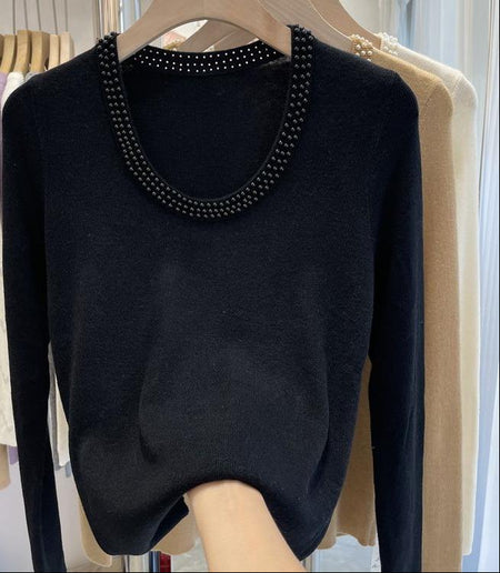 Caroline Pearl Soft Knit Pullover