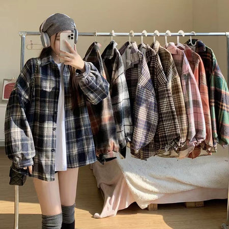 Vera Wollen Plaid Shirt