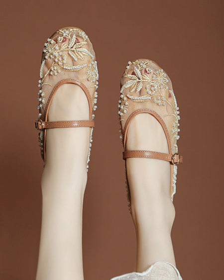 Fairy Embroidered Rhinestone Ballet