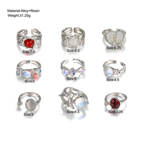 Luca 9Pcs Ring Set