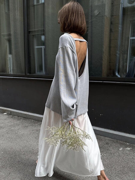 Louise Deep Back Winter Pullover