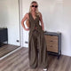 Orthan Vest Coord Set With Belt
