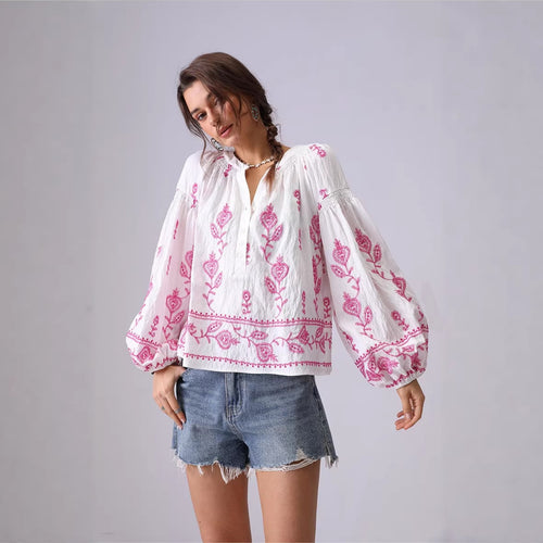 Mirella Embroidered Summer Top