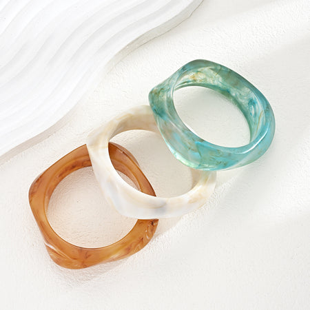 Fifi 3Pcs Irregular Square Bracelet Set