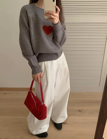 Valeria Soft Heart Sweater