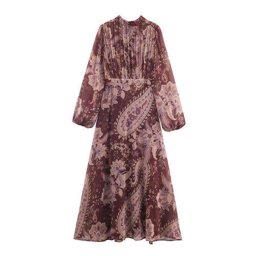 Nelya Printed Midi Dress