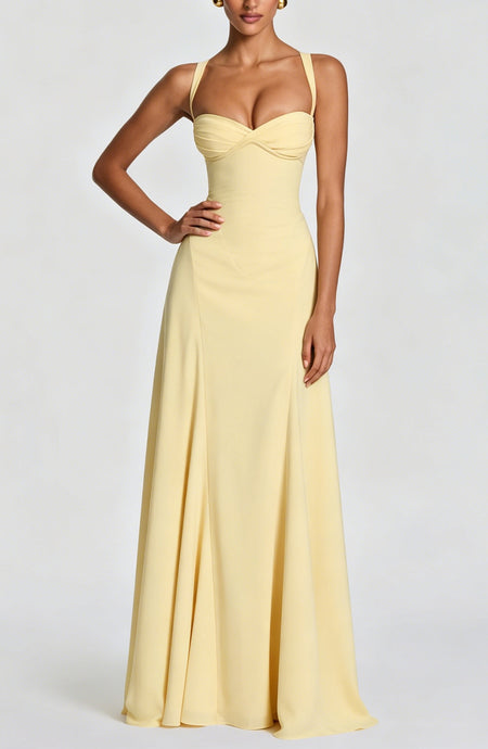 Ysabel Draped Maxi Dress