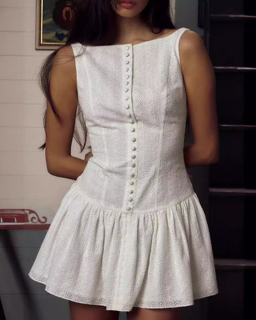 Veda Embroidered Mini Dress
