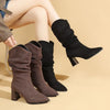 Bella Block Suede Boots