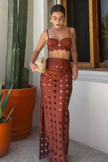 Romeo 2 pcs Swimsuit With Skirt