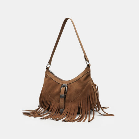 Kyoto Tassel Tote Bag With Strap