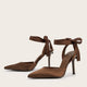 Arna Bow Closed Toe Stiletto Heels