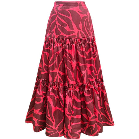 Elodie Printed Swimsuit With Skirt