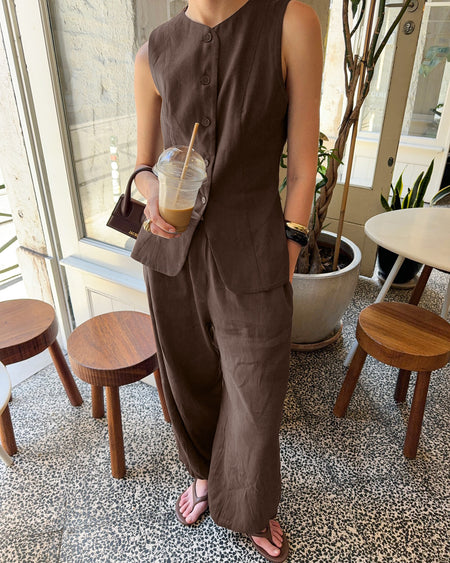 Yvette Vest Coord Pant Set