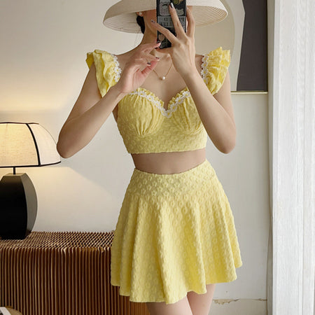 Gabin 2 Pcs Floral Swimsuit With Skirt