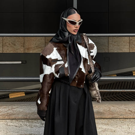Tate Cow Print Jacket