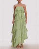 Cordelia Ruffle Maxi Dress With Strape
