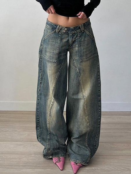 Skadi Mid Rise Loose Jeans